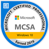 Microsoft MCSA Windows 10